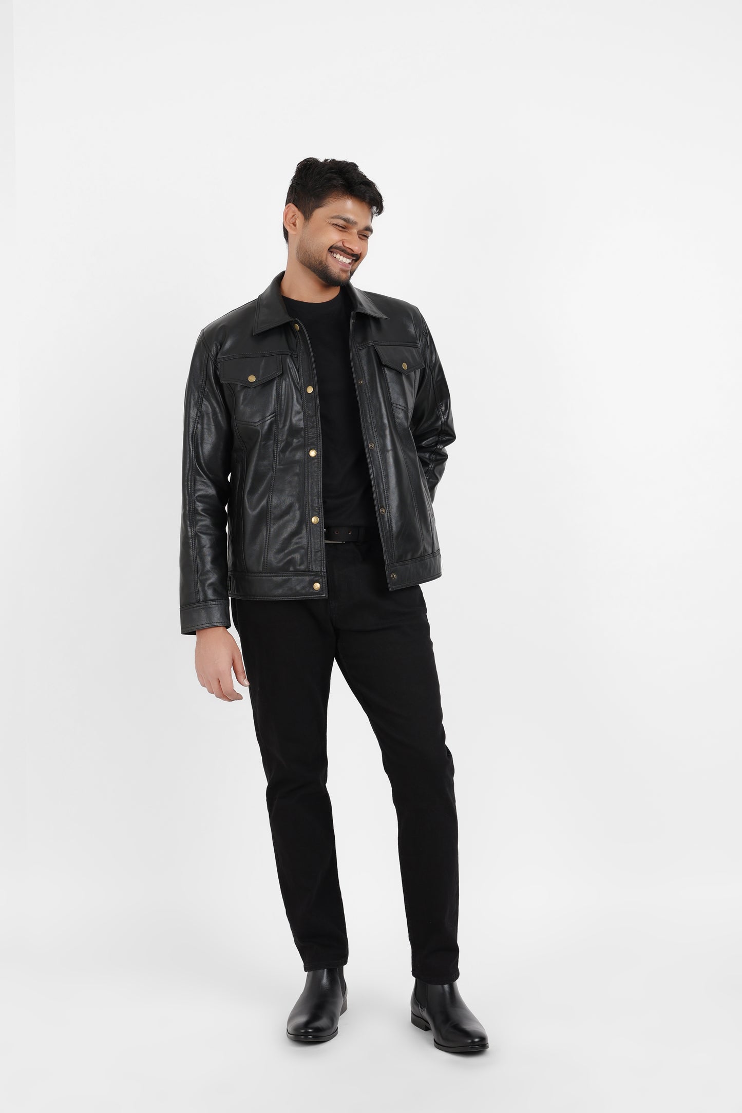 Classic Leather Jacket Black