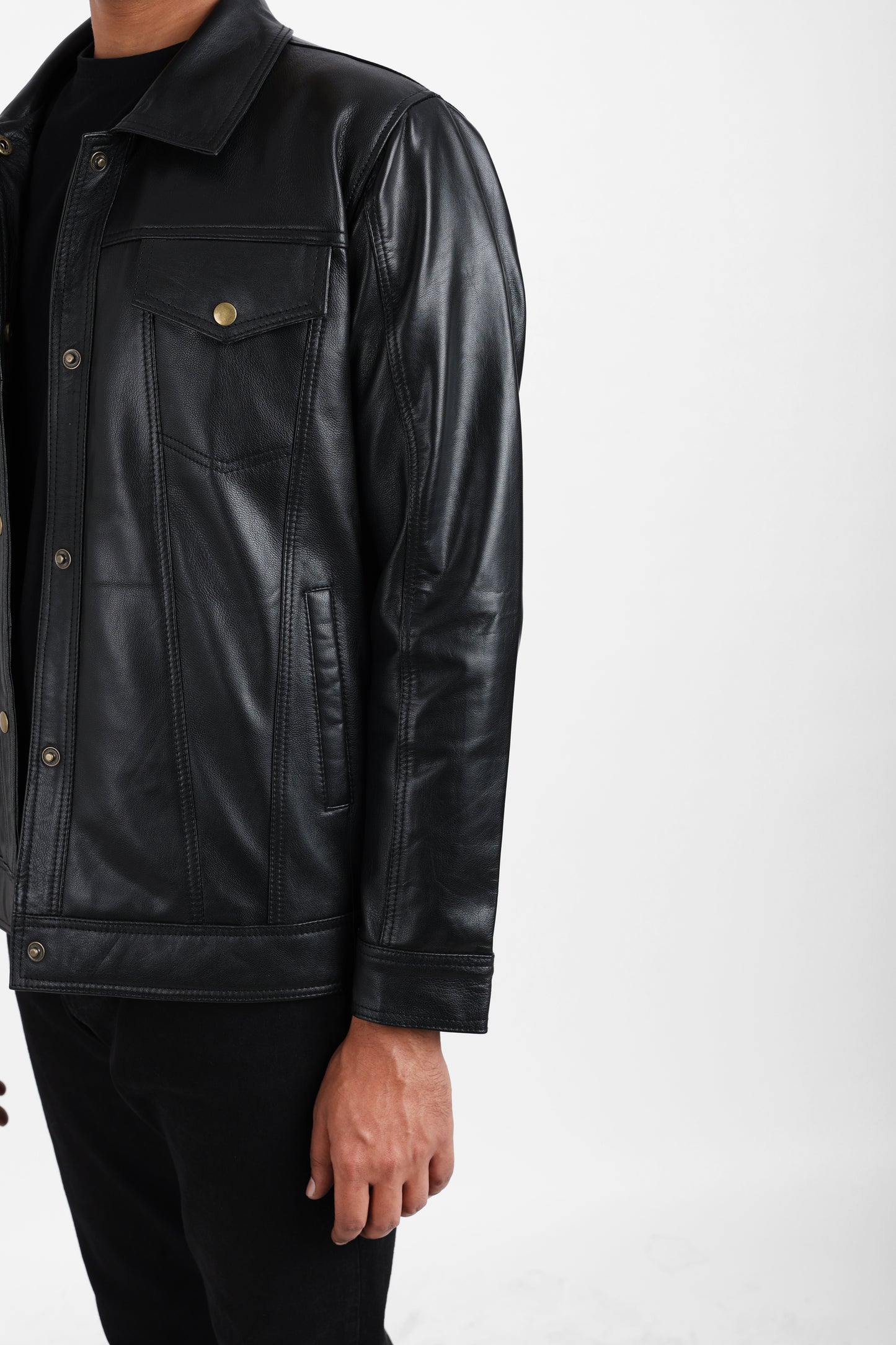 Classic Leather Jacket Black