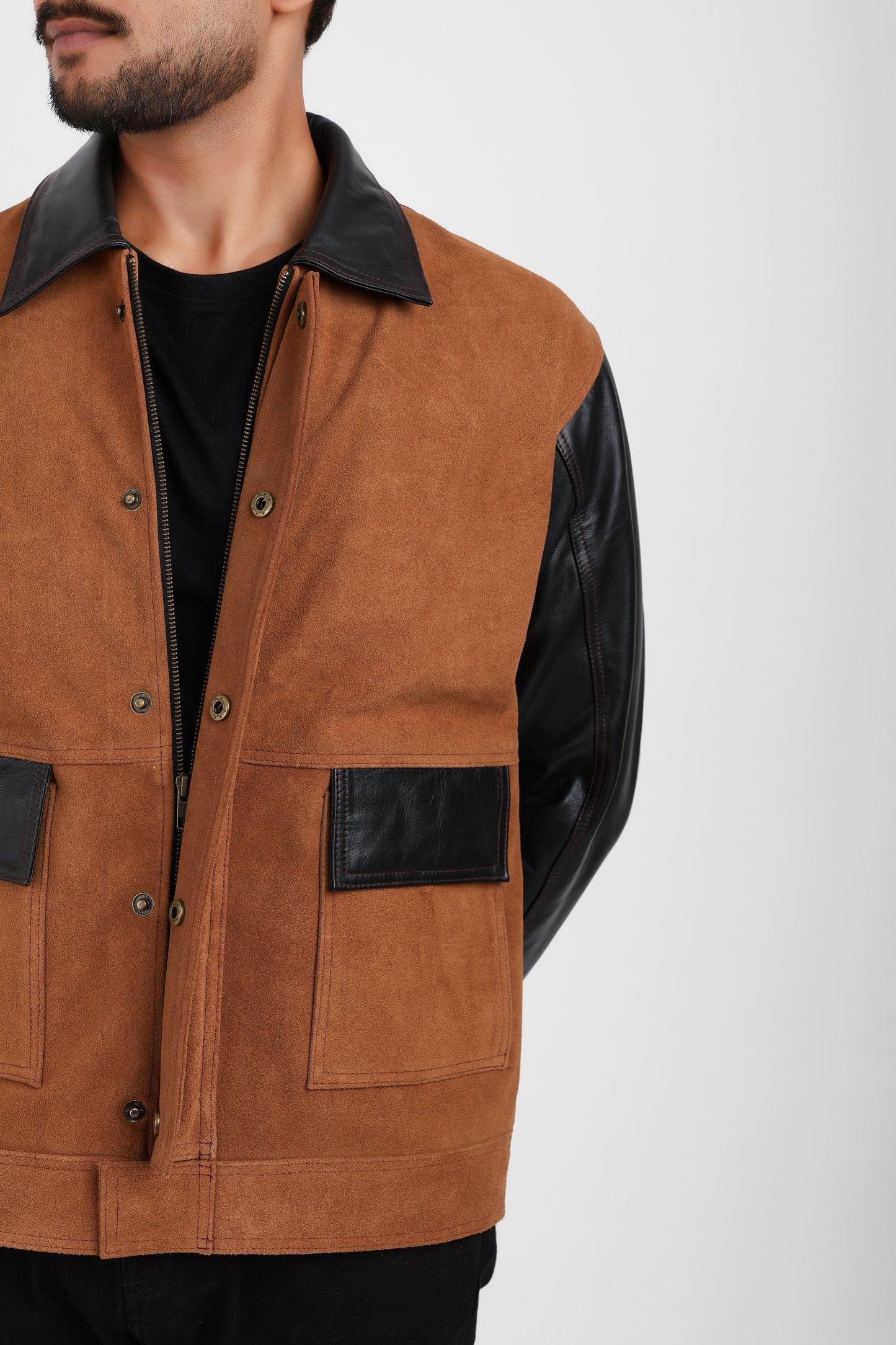 Classic Suede Leather Jacket Patch